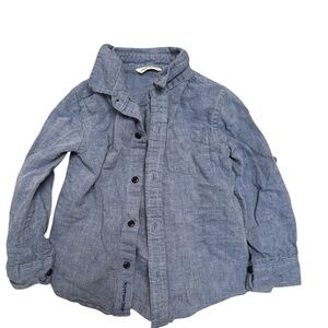 Janie and Jack Boys Double Pocket Chambray Shirt - size 3